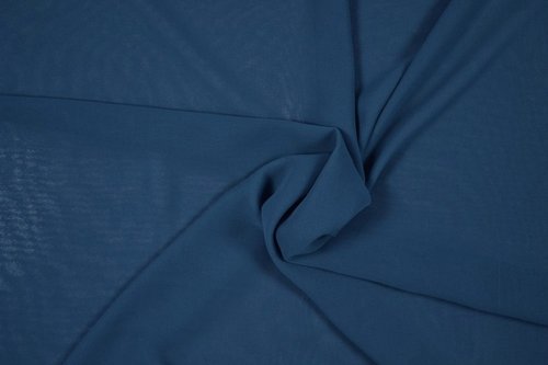Chiffon "Uni" - blau