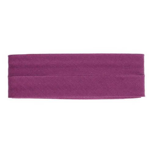 Schrägband Baumwolle 20mm x 5m gefalzt - violett