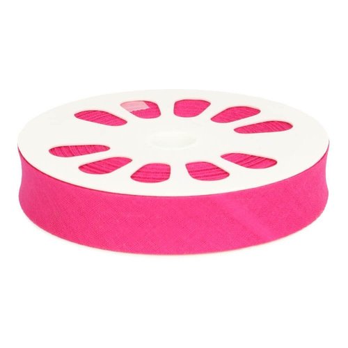 Schrägband Baumwolle 30mm gefalzt - pink