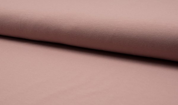 Baumwoll-Jersey "Uni" Dusty Pink