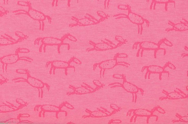 Sweat Jersey "Pferde" Pink