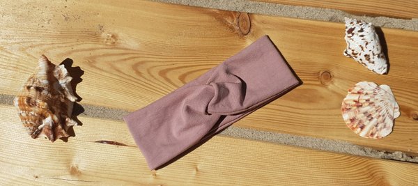 Stirnband "Uni" Dusty Pink im Turban-Look