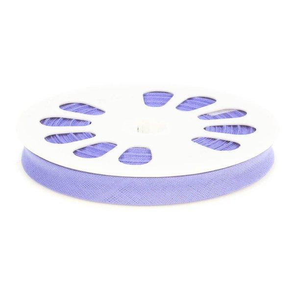 Schrägband Baumwolle 20mm gefalzt - violett / blau