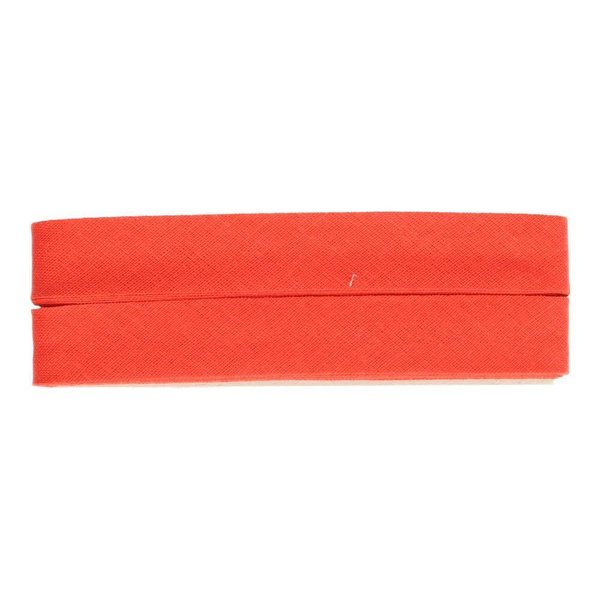 Schrägband Baumwolle 20mm x 5m gefalzt - rot