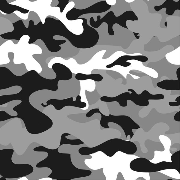 Baumwolle "Camouflage" Grau