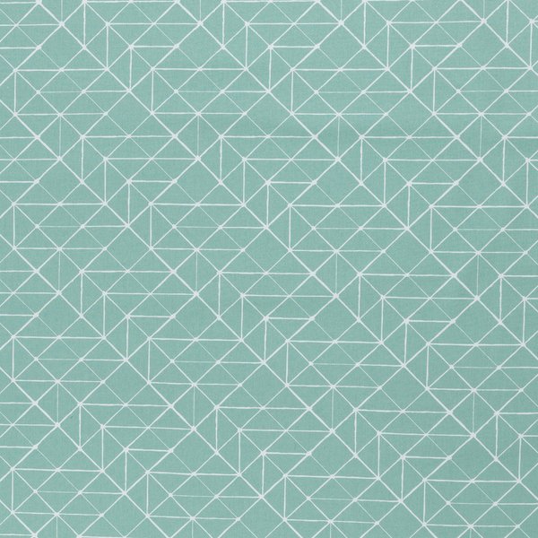 Baumwolle "Geometrische Linien" Mint