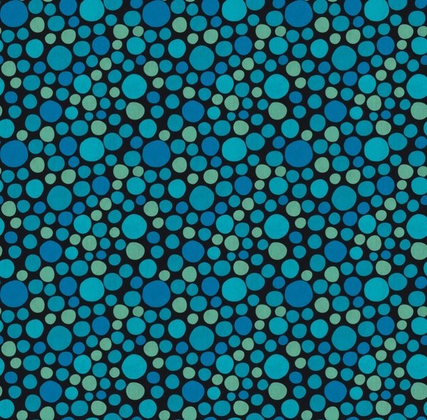 Baumwolle "Punkte" - blau
